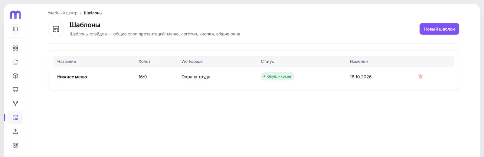 Шаблоны слайдов